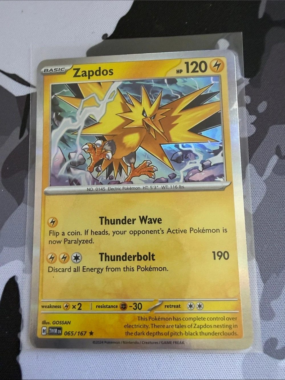 ⚡ Zapdos Pokémon Character Card Lot | 3 Holo Cards | Legendary Pokémon ✨5/$25✨